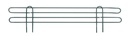 Metro L24N-4K3 Super Erecta 4" High Stackable Ledge for Wire Shelving, Metroseal Green Epoxy, 24"