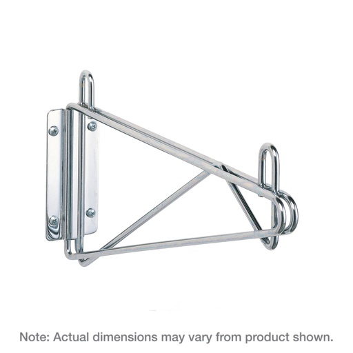 Metro 1WD18C Super Erecta Direct Wall Mount Single Shelf Bracket for 18" Wide Shelves, Chrome