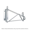 Metro 1WD24C Super Erecta Direct Wall Mount Single Shelf Bracket for 24" Wide Shelves, Chrome