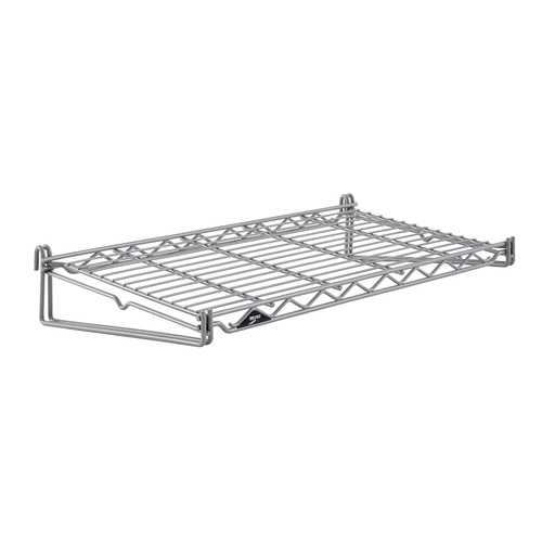 Metro FGS1224K4 SmartWall Flat Grid Shelf, Metroseal Gray Epoxy, 12" x 24"