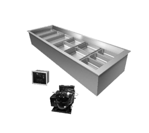 Hatco CWBR-5 Drop-In Refrigerated Well with Electronic Temperature Control and Auto Defrost for 5 Pan Size