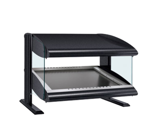 Hatco HZMS-48 Spot On Slant Heated Zone Merchandising Warmer Countertop with 4 Zones and LED Lighting