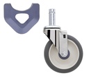 Metro 5MPX 5" Polyurethane Swivel Stem Caster for MetroMax Industrial Plastic Shelving Racks