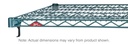 Metro Super Adjustable Super Erecta A2448NK3 Industrial Wire Shelf, Metroseal Green Epoxy, 24" x 48"