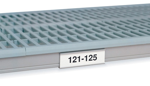 Metro 9989PX Label Holder for MetroMax i Industrial Plastic Shelving, White, 4.25" L