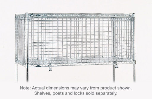 Metro SECM2448NC Super Erecta Security Module, Chrome, 24" x 48" x 20"