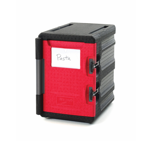 Metro ML400 Mightylite Insulated Front-Load Pan Carrier with Durable Red and Black Exterior