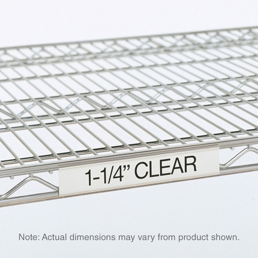 Metro 9990CL Super Erecta Label Holder, Clear, 3" x 1.25"