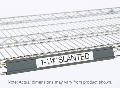 Metro 9990SL3 Super Erecta Slanted Label Holder, Gray, 31" x 1.25"