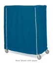 Metro 21X48X62VCMB Vinyl-Coated Nylon Cover for 21" x 48" x 62" Shelving, Velcro Closure, Mariner Blue