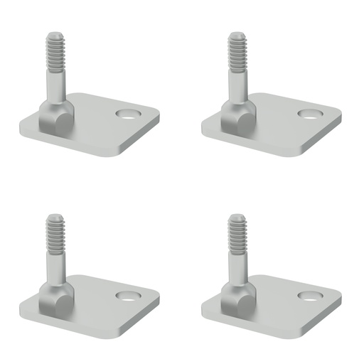 Metro SAFP Threaded Seismic Foot Plate Kit, Pack of 4