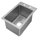 Complete Drop-In Sink 12"x18" 1 Bowl w Free 6" Faucet & Basket