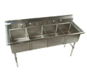 Economy 4 compartment Stainless Sink