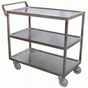 Heavy Duty Bus Cart All Stainless Large