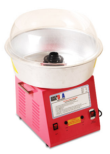 Winco 81011 Benchmark Zephyr Cotton Candy Machine 60 Cones Per Hour Stainless Steel Bowl Acrylic Dome 4000 RPM