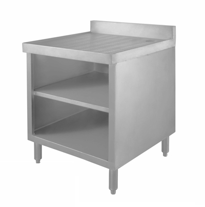 Underbar 2 Rack Stainless Glass Storage Cabinet GC-2S-24
