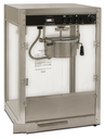 Winco 11087 Benchmark Silver Screen Popcorn Machine Electric Countertop 8oz Kettle 170qt Hour Thermostat Control