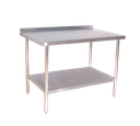All Stainless Steel Premium Work Table Backsplash 18x96
