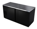 69" Asber USA Black-Finish Back Bar cooler - 1014 Cans ABBC-68