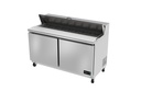 2 Door Sandwich Salad Prep Table 60" Asber USA APTS-60-16
