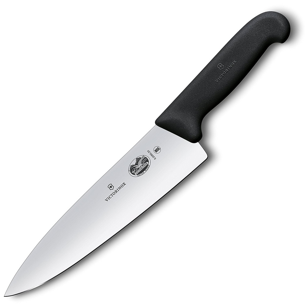 Victorinox 5.2063.20-X4 Chef's Knife 8 Inch Fibrox Nylon Handle Slip Resistant NSF Approved