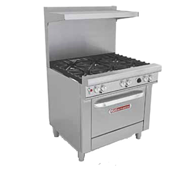 Southbend 4361D Ultimate Restaurant Range Gas 36 Inch 6 Burners Standard Oven Stainless Steel QUICK SHIP