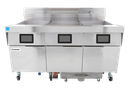 Frymaster 3FQG120T FilterQuick Gas Fryer with Automatic Filtration