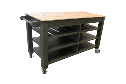 Spring USA AS6028 AireServe Mobile Induction Serving Cart 60W x 28D x 36H