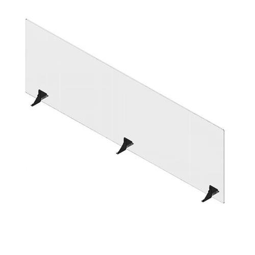 Spring USA SFTS2472 Safety Shield 72W x 6D Clear Acrylic Made in USA