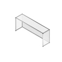 Spring USA TSSG3630 Sneeze Guard 36W x 18D x 30H Acrylic Stainless Steel