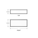 Spring USA TSSG4830 Sneeze Guard 48W x 18D x 30H Acrylic Stainless Steel