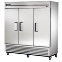 True T-72F-HC Freezer Reach-In Three-Section Stainless Steel Doors