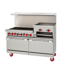 American Range AR-4B-24RG-DSB 48 Inch Gas Restaurant Range with Griddle