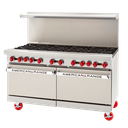 American Range AR-48G-2B-CL-126R 60 Inch Gas Restaurant Range with Ovens
