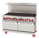 American Range AR-10-CC 60 Inch Gas Restaurant Range with Convection Ovens