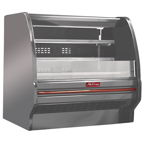 Howard-McCray SC-OD40E-4L-S-LED Multi-purpose Curved End Open Merchandiser