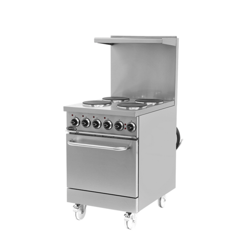 Pegasus R-24E 24-Inch Electric Range for Restaurants with Adjustable Temperature Control and Durable Construction