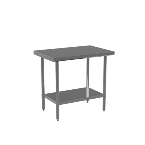 Atosa USA ST3672EC 63"-72" Stainless Steel Work Table with Adjustable Height and Durable Construction