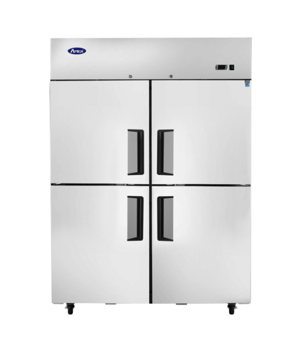 Atosa USA MBF8008GR Commercial Reach-In Freezer with Solid Stainless Steel Doors and 52 Cubic Feet Capacity