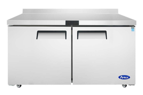 Atosa USA MGF8414GR Commercial Freezer Counter with Work Top and Stainless Steel Construction