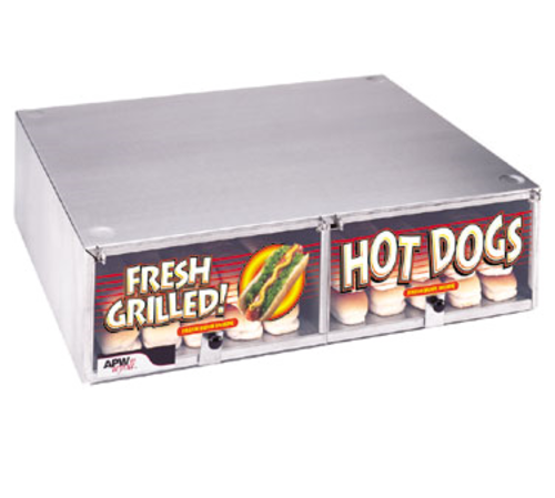 APW Wyott BC-50 Commercial Hot Dog Bun Box with Insulated Design and Durable Stainless Steel Construction