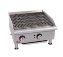APW Wyott GCB-36S Gas Countertop Charbroiler with Adjustable Heat Control and Heavy-Duty Grates