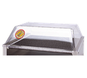 APW Wyott SG-31 Hot Dog Grill with Sneeze Guard and Stainless Steel Construction for Enhanced Food Safety and Display