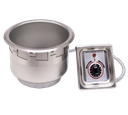 APW Wyott SM-50-11D ULS Electric Drop-In Hot Food Well Unit with Stainless Steel Construction and Adjustable Temperature Control