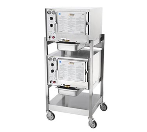 AccuTemp S34803D110 DBL Electric Convection Steamer Boilerless Floor Model with Enhanced Cooking Efficiency