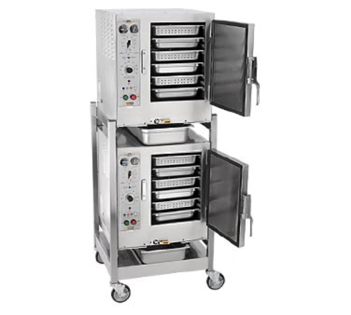 AccuTemp S64803D140 DBL Electric Boilerless Convection Steamer Floor Model with Advanced Cooking Technology