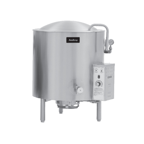 AccuTemp ALLGB-25F Gas-Operated Stationary Kettle with 25 Gallon Capacity and Enhanced Heating Efficiency