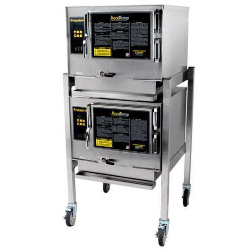 AccuTemp N31201E060 DBL Countertop Convection Steamer with Dual Compartment Design