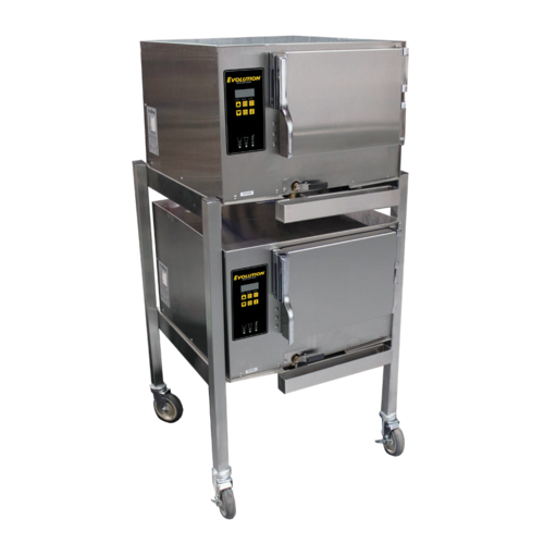 AccuTemp E34803E140 DBL Electric Convection Steamer Boilerless Floor Model with High Efficiency and Durable Design