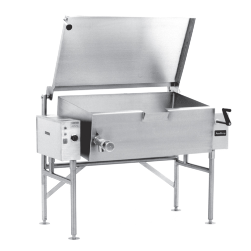 AccuTemp ALTES-40 Electric Tilting Skillet Braising Pan with Non-Stick Surface and Precision Temperature Control